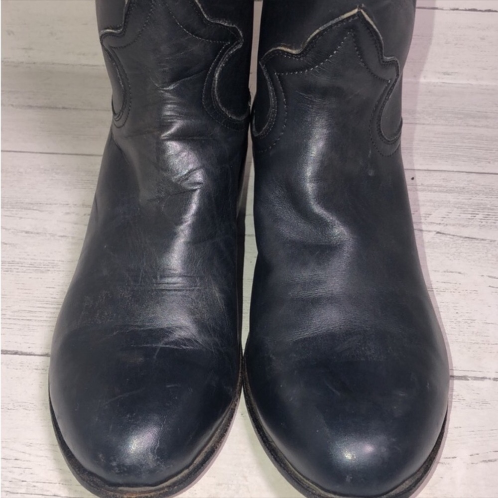 🖤 Handmade black cowgirl boots 🖤